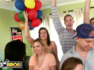 BANGBROS - Dorm Invasion Surprise Party With Diamond Kitty And Allies