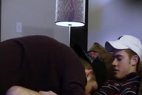 Skaden Sucks throbbing Straight twink weenie On daybed