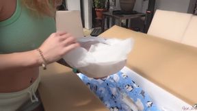 Hot wife is cuckquean for husband and watch him fucking a real sex doll