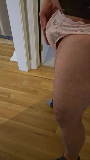 White Lacey Panties with Pad