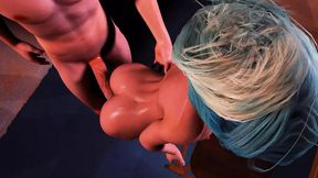 Crazy Hot Gril with a Perfect Ass Has a Standing Fuck Anal