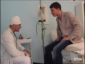 Young doctor fucks his gay patient after a nice blowjob