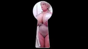 Spy huge Boobs silver Dress