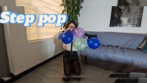 Step pop with leather boots and pantyhose
