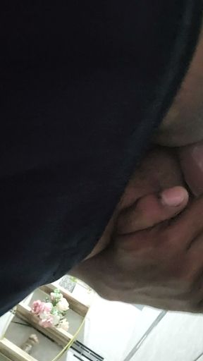 Morning anal dildo fun