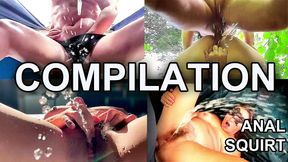 Anal squirt compilation