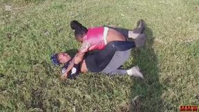 Outdoor match in boots.