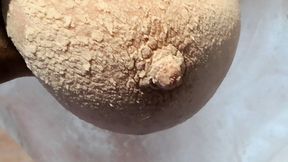 Powder and slap my tits