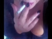 tranny smoking fetish and ashtray