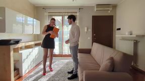Real Estate Agent Got Fucked Hard Just to Sell the Property to Me, Cum on Face (dia Ita Amatoriale)