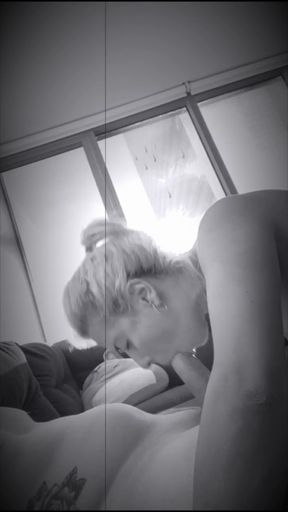 He just luvs my mouth on his hard cock 💦💦🥰