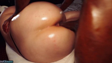 PAWG Snow Bunny Submit to Monstrous Big Black Cock