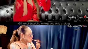 My friend Lady Smoker Milf venting to me over the phone about her catastrophic encounters while we chainsmoke