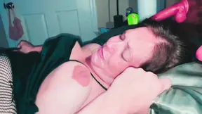 Pregnant MILF rides and loves it; gets drenched in cum
