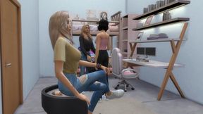 FELICE ALICE AND PAULINE – The Bourgeois Girls Facesit and Dominate the Macho