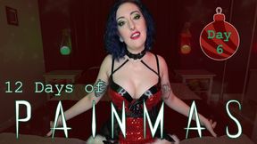 DAY 6 - 12 DAYS OF PAINMAS - Christmas CBT & Pain Play Slave Tasks by Miss Faith Rae with BDSM Instructions & Femdom POV - 720p