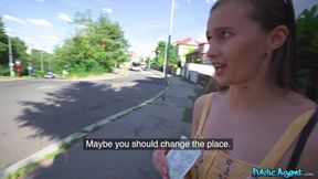 Stacy Cruz fucks by the railway station