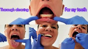 Thorough cleaning of my teeth - Dentist Examination - Mouth Fetish - Tooth Fetish