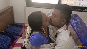 Married Indian Couple Pounds Pussy on Honeymoon - Intense Desi Fucking