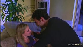 That night the naughty blonde with small tits experienced the best sex of her life