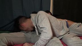 Sexy Twink Fucked Raw by His Friend in a Jockstrap