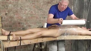 OVERWHELMING DEBAUCHERY  Horny Justin gets his ENORMOUS Cock DOMINATED by the MEANEST Master!