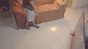 TV repairman seduced at home