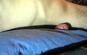Blue pillow humping cum