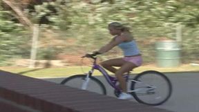 pillowgirls - she breaks her bike so she can have hot lesbian sex with her