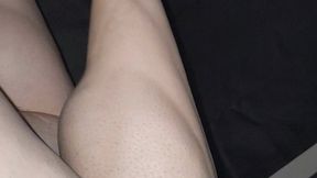 Leg Crossing and Toe Pointing Barefeet