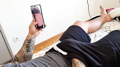 My stepmom helps me masturbate and I cum in her panties