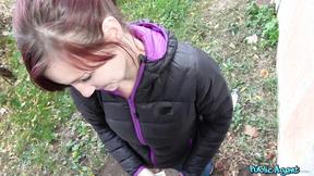 ”Having a good fuck with a sweet Czech chick in the back alley”