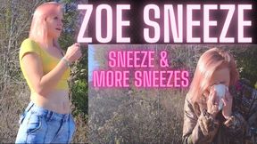 GORGEOUS LADIES OF SNEEZE PRESENT THE AWESOME SNEEZES OF ZOE! (ALL BRAND NEW AND NEW MODEL) WMV version