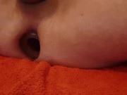 XXL glass ass plug fun