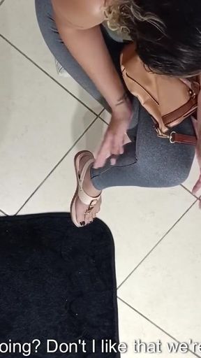 Unexpected sex in the waiting room with a stranger.   Clip 1