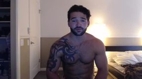 Fratmen Maddox Strokes His Huge Cock Until He Spurts