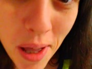 Older PinkMoonLust Hairy Pussy Tomboy Dress Cute Shorts Sits Pee Bathroom Uses Toilet Paper Fetish
