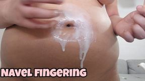 Ice Cream Poured in My Deep Belly Button – Fingering It Out While It Melts