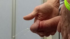 Public Toilets Pissing, Wanking, Cumming Close up Wearing Jeans - Rockard Daddy