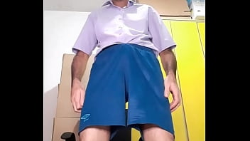 Jorrando leitinho Pau duro na cueca Preto sexy
