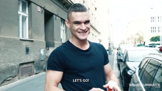 Straight Hunk Solo Euro Male Jerks Big Cock As Friend Films