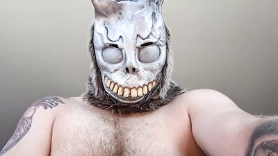 Scary Bunny Halloween BottomPOV ASMR Pounding with a tattooed guy