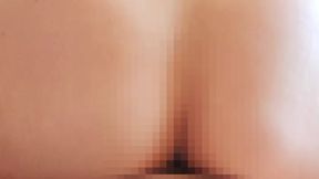 【個人撮影】夫婦のモーニングセックス　背面バックで精子を搾り取る変態嫁