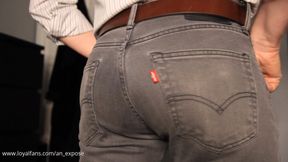 Stripping out of my shirt and jeans