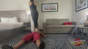 Parker Skyes Workout: I'd Rather Use Your Face and Body To Workout On - Full Rear View