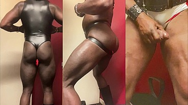 Black Muscle Butt Delivers Flex Butt Exposure Prostate Play & Load Bust Extravaganza