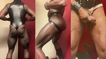 Black Muscle Butt Delivers Flex Butt Exposure Prostate Play & Load Bust Extravaganza