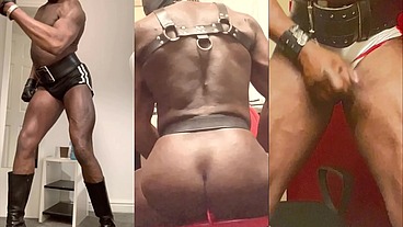 Black Muscle Butt Delivers Flex Butt Exposure Prostate Play & Load Bust Extravaganza
