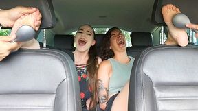 CAMILY & MEGARAH LOSE CONTROL IN THE CAR