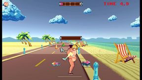 Busty Roller Babe Gets Public Creampie & 69 At The Beach In AnimePornGame